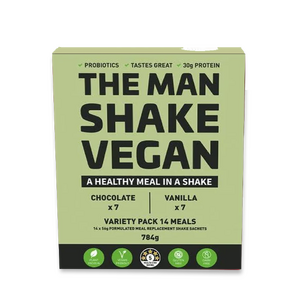 The Man Shake Vegan Variety Box - 14 Pack